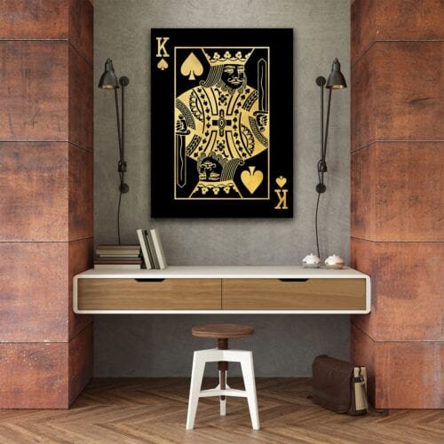 🔥KING & QUEEN of SPADES - gold | Canvasgoals.com🔥